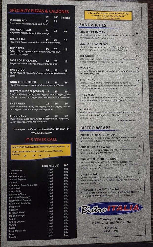 Bistro Italia Menu image 1